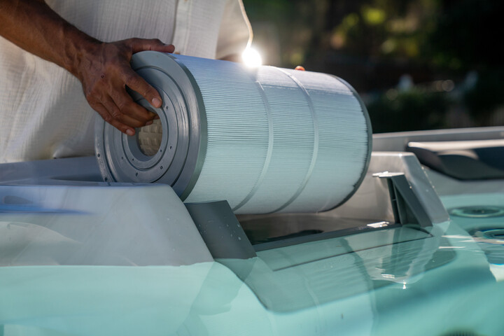 cleaning hot tub filters - Sundance Spa filter